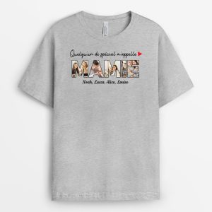 Quelqu’un Special M’appelle Mamie – Cadeau Personnalise  T-shirt pour Femme Quelqu’un Special M’appelle Mamie – Cadeau Personnalise  T-shirt pour Femme