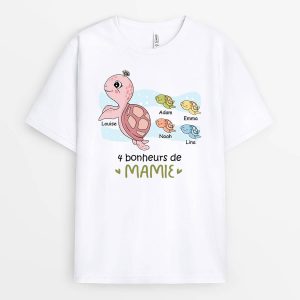Raisons Pour Lesquelles J_Adore Etre MamanMamie Tortue – Cadeau Personnalise  T-shirt pour Femme Raisons Pour Lesquelles J_Adore Etre MamanMamie Tortue – Cadeau Personnalise  T-shirt pour Femme