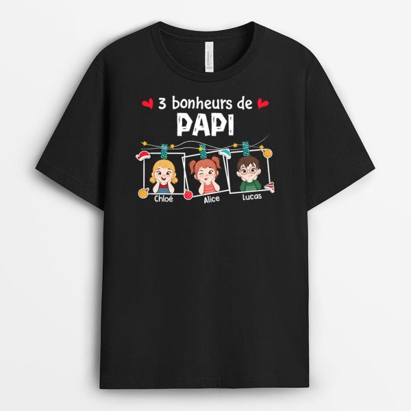 Raisons Pour Lesquelles J_aime Etre Un Papy – Cadeau Personnalise  T-shirt pour Papy