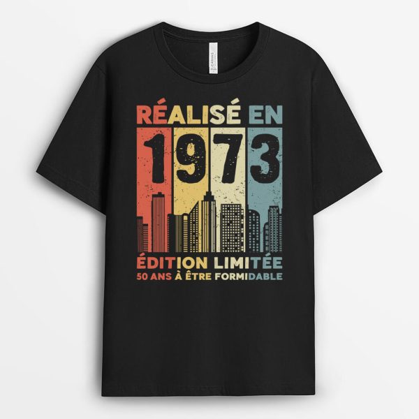 Realise en 1983 – Cadeau Personnalise  T-shirt pour Homme