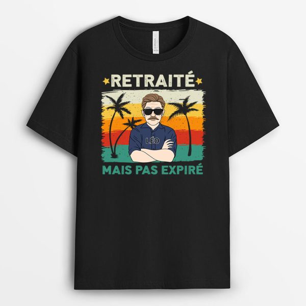 Retraite Mais Pas Expire – Cadeau Personnalise  T-shirt pour Papa Papi