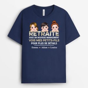 Retraite, Sous Un Nouveau Management – Cadeau Personnalise  T-shirt pour Retraite Retraite, Sous Un Nouveau Management – Cadeau Personnalise  T-shirt pour Retraite