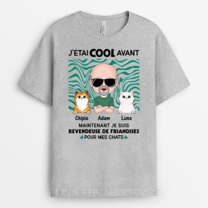 Revendeur De Friandises Pour Mes Chats – Cadeau Personnalise  T-shirt Pour Amoureux Des Animaux Revendeur De Friandises Pour Mes Chats – Cadeau Personnalise  T-shirt Pour Amoureux Des Animaux