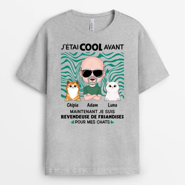 Revendeur De Friandises Pour Mes Chats – Cadeau Personnalise  T-shirt Pour Amoureux Des Animaux