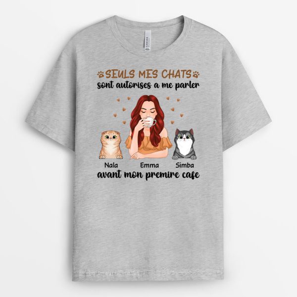 Sauf Si Tu Es Mon Chat… – Cadeau Personnalise  T-shirt pour les amoureux des animaux