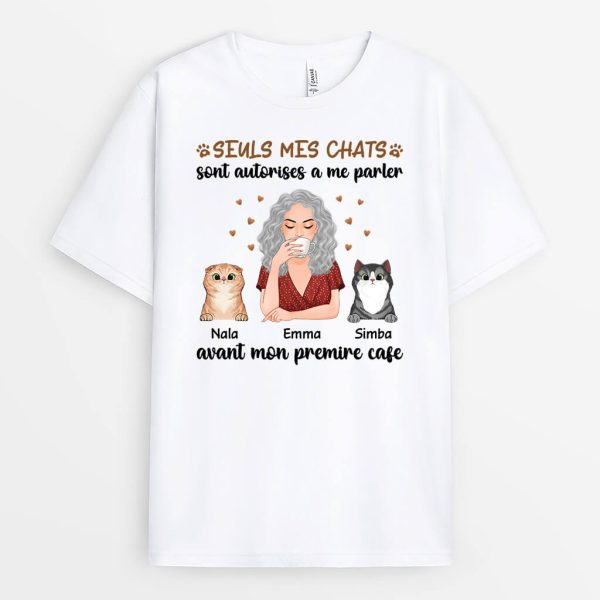 Sauf Si Tu Es Mon Chat… – Cadeau Personnalise  T-shirt pour les amoureux des animaux