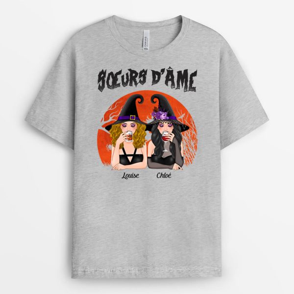 Soeurs D_Ame – Cadeau Personnalise  T-shirt pour Halloween