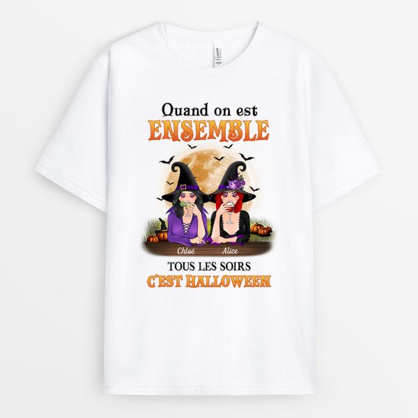 Sorcieres Meilleures Amies – Cadeaux personnalises  T-shirts pour Halloween