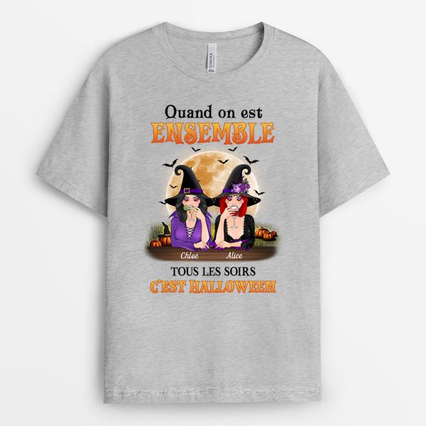 Sorcieres Meilleures Amies – Cadeaux personnalises  T-shirts pour Halloween