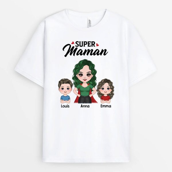 Superbe Maman – Cadeau Personnalise  T-shirt Pour Femme