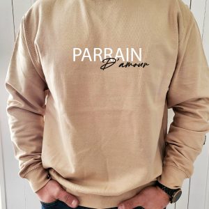 Sweat Beige personnalisable sans capuche Cool unisexe Sweat Beige personnalisable sans capuche Cool unisexe