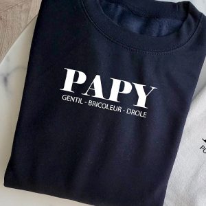 Sweat personnalisable Marine sans capuche Amour unisexe 1