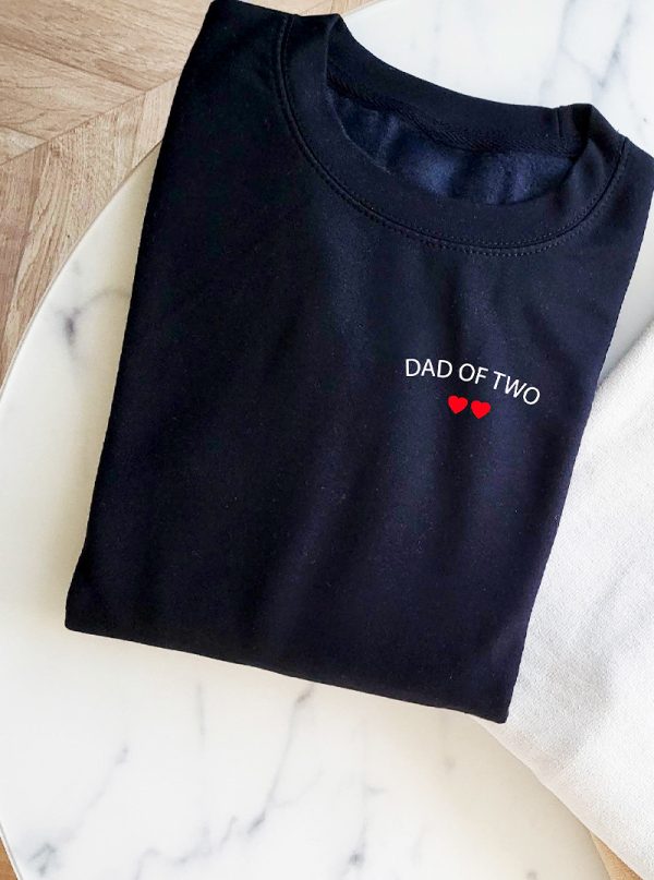 Sweat personnalisable Marine sans capuche Dad of ou Mum of unisexe