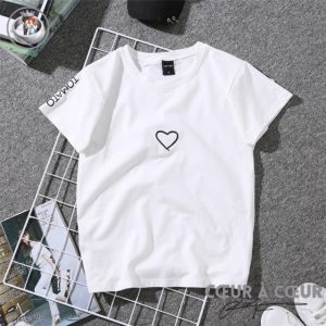 T-Shirt Femme Petit Coeur T-Shirt Femme Petit Coeur