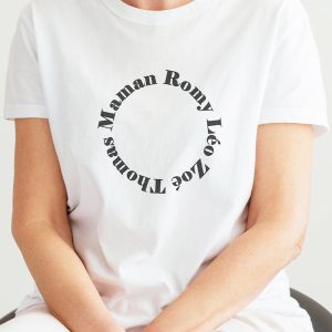 T-Shirt personnalisable Cercle familiale femme T-Shirt personnalisable Cercle familiale femme