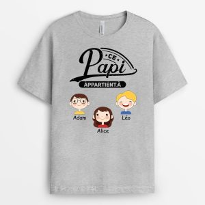 T-shirt Ce Papy Appartient A Personnalise T-shirt Ce Papy Appartient A Personnalise