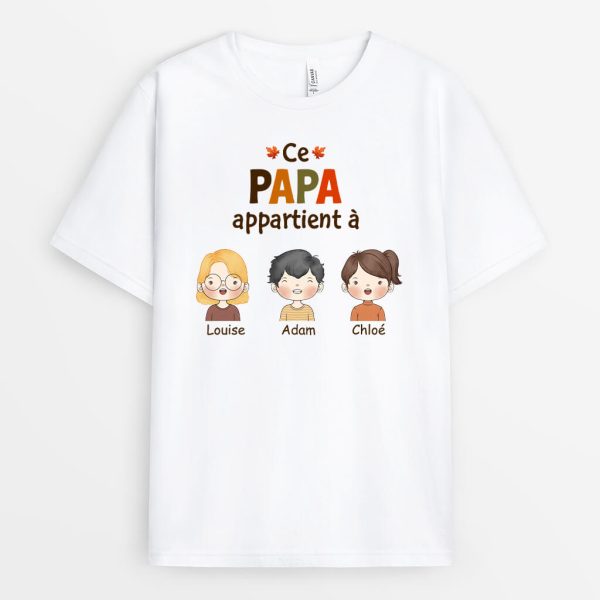 T-shirt Ce PapyPapa Appartient A Personnalise