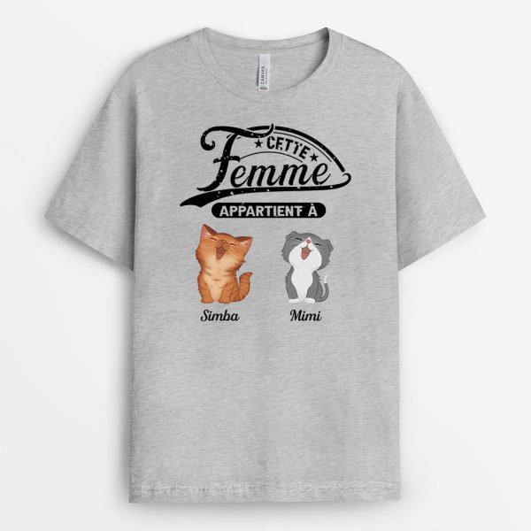 T-shirt Cet Humain Appartient a Personnalise