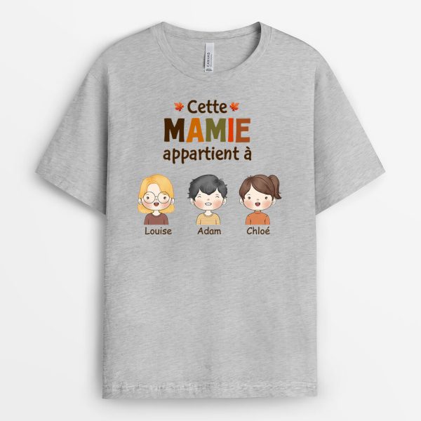 T-shirt Cette MamieMaman Appartient A Personnalise