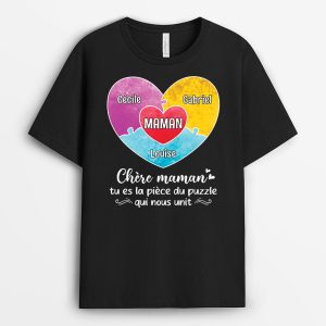 T-shirt Chere Mamie Puzzle Personnalise T-shirt Chere Mamie Puzzle Personnalise