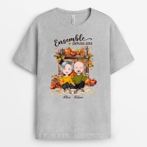 T-shirt Ensemble Depuis Automne Personnalise T-shirt Ensemble Depuis Automne Personnalise
