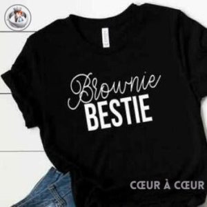 T-shirt Femme Blonde Brune BFF T-shirt Femme Blonde Brune BFF