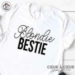 T-shirt Femme Blonde Brune BFF T-shirt Femme Blonde Brune BFF