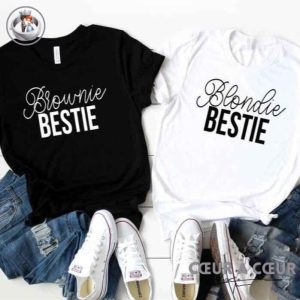 T shirt Femme Blonde Brune BFF 4