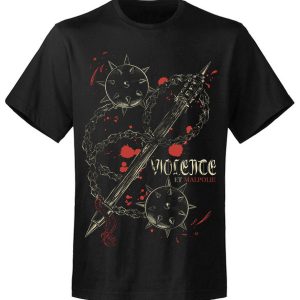 T-shirt Homme Necronya  Violente Red T-shirt Homme Necronya  Violente Red