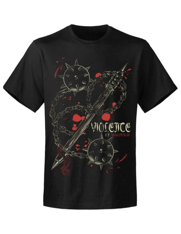 T-shirt Homme Necronya  Violente Red