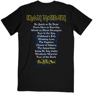 T-shirt Iron Maiden Fear Of The Dark Album Tracklisting T-shirt Iron Maiden Fear Of The Dark Album Tracklisting