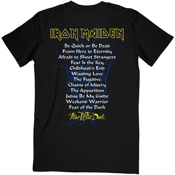 T-shirt Iron Maiden Fear Of The Dark Album Tracklisting