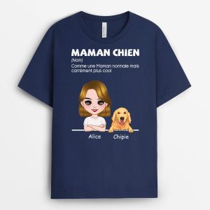 T shirt Maman Chien Personnalise 1