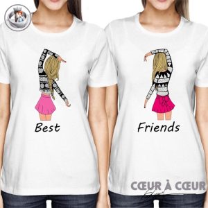 T shirt Meilleure Amie Couleur 3