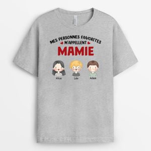 T-shirt Mes Personnes Favorites Personnalise T-shirt Mes Personnes Favorites Personnalise