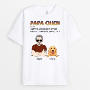 T-shirt Papa Chien Personnalise T-shirt Papa Chien Personnalise
