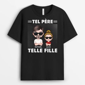 T-shirt Tel Pere Tel Fils Check Personnalise T-shirt Tel Pere Tel Fils Check Personnalise