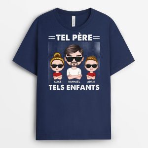 T-shirt Tel Pere Tel Fils Check Personnalise T-shirt Tel Pere Tel Fils Check Personnalise