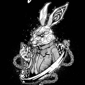 T-shirt Unisexe Hysteria Ink Rabbit Ink Geo T-shirt Unisexe Hysteria Ink Rabbit Ink Geo