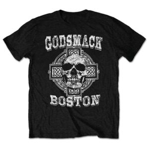 T-shirt de groupe Godsmack Boston T-shirt de groupe Godsmack Boston