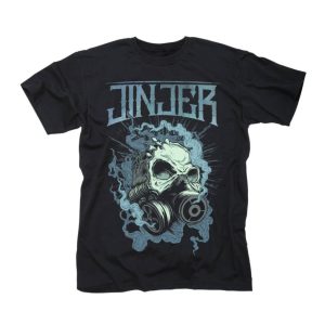 T-shirt de groupe Jinjer Gasmask Skull T-shirt de groupe Jinjer Gasmask Skull