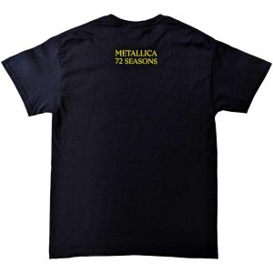 T-shirt de groupe Metallica 72 Season Burnt Vinyl T-shirt de groupe Metallica 72 Season Burnt Vinyl