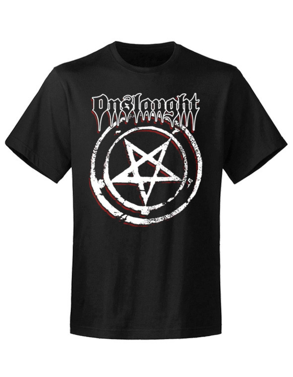 T-shirt de groupe Onslaught Pentagram