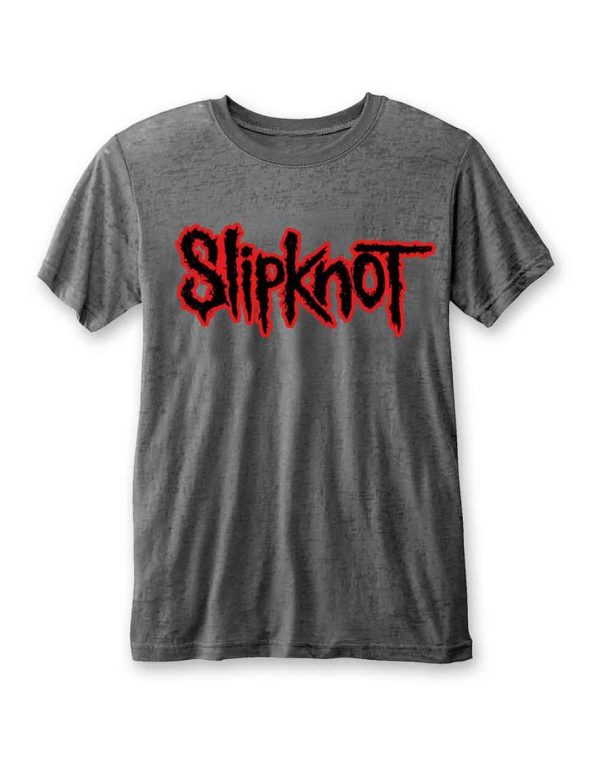 T-shirt de groupe Slipknot Logo Burnout