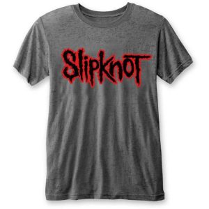 T-shirt de groupe Slipknot Logo Burnout T-shirt de groupe Slipknot Logo Burnout