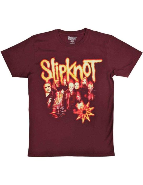 T-shirt de groupe Slipknot The End So Far Group Photo Tribal S Nonogram