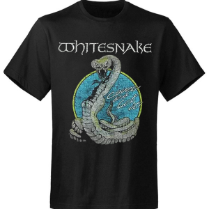 T-shirt de groupe Whitesnake Circle Snake T-shirt de groupe Whitesnake Circle Snake