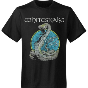 T-shirt de groupe Whitesnake Circle Snake T-shirt de groupe Whitesnake Circle Snake