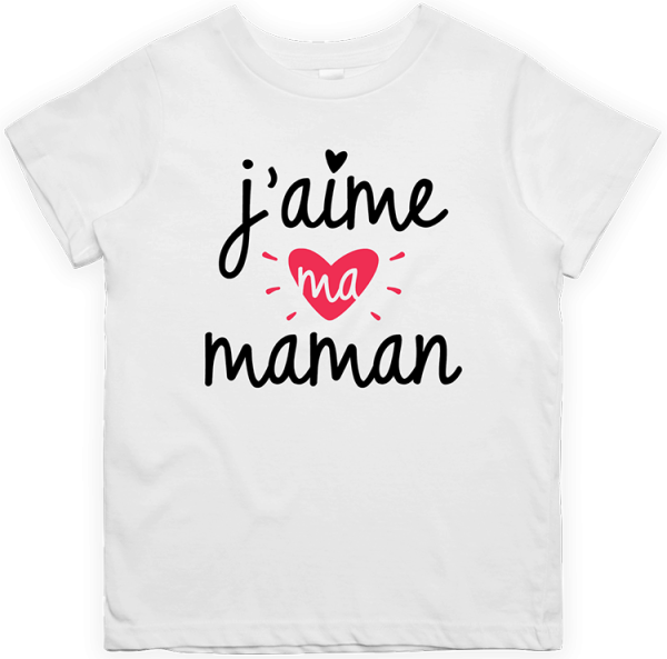 T shirt enfant J’aime ma maman