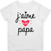 T shirt enfant J&rsquo;aime mon papa